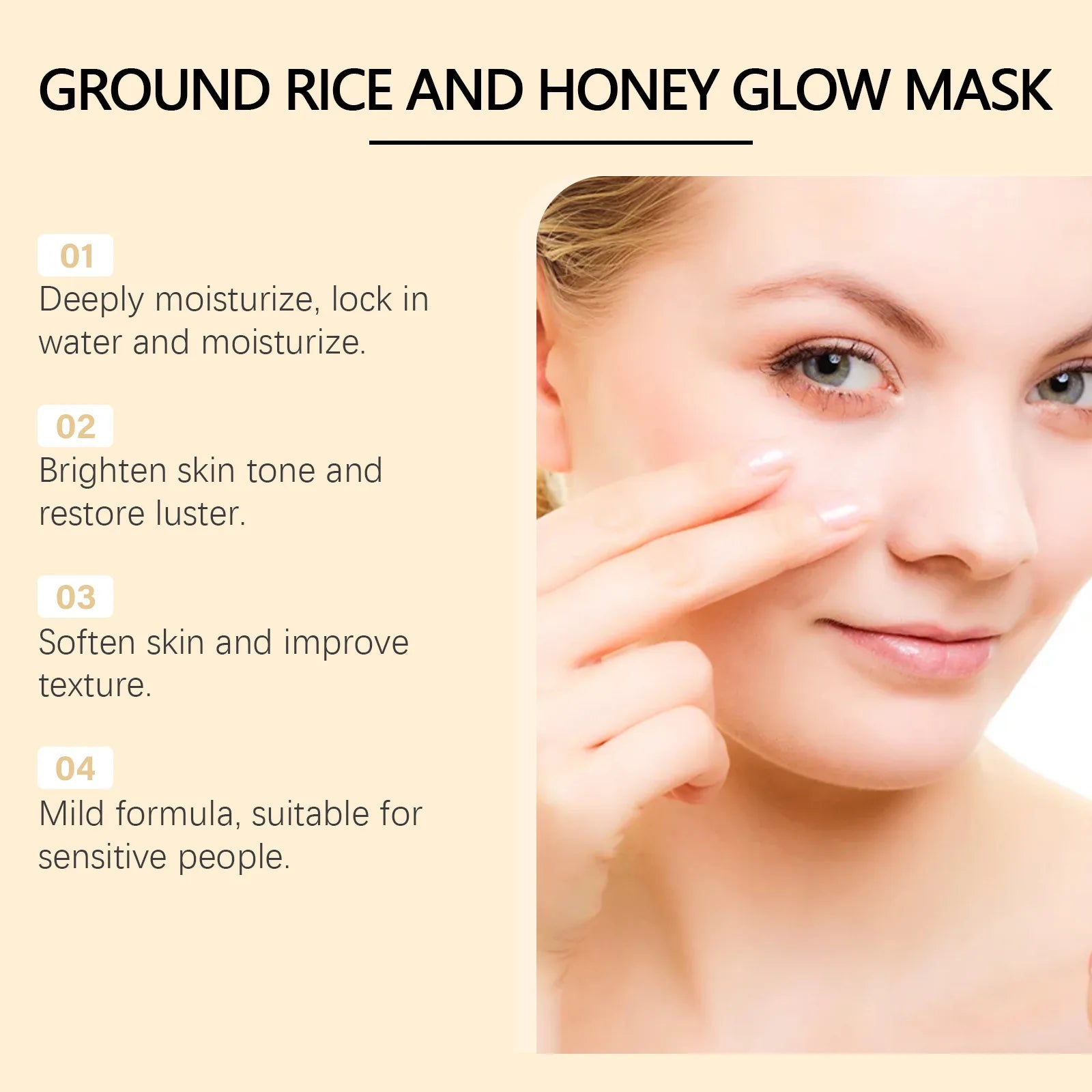 3pcs Rice Honey Facial Skincare Set