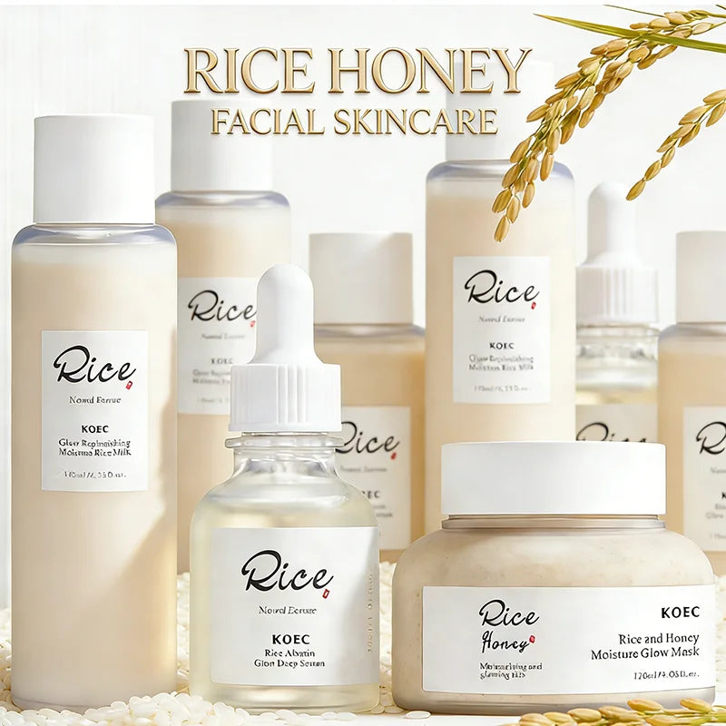 3pcs Rice Honey Facial Skincare Set